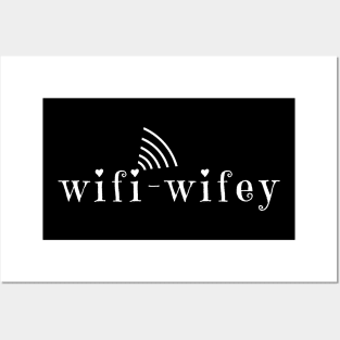 Wifi-wifey minimal design (Valentine collection) Posters and Art